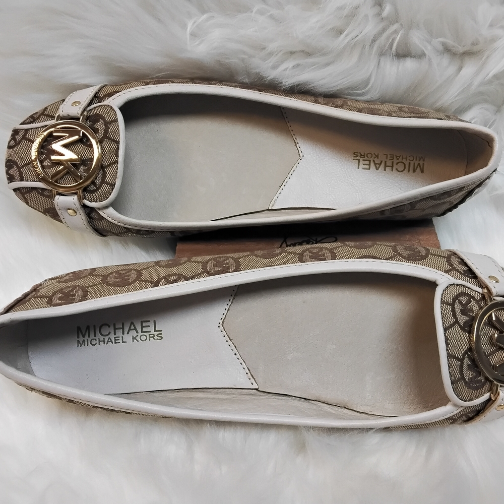 Michael Kors Women's Tan Ballet Flats